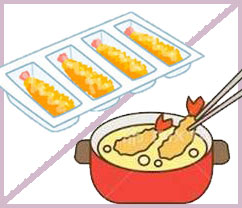 お弁当用冷凍品（フライ）の基礎調査